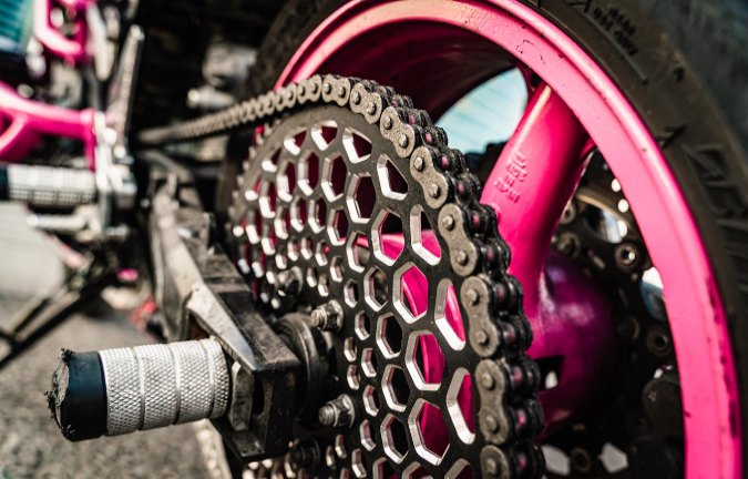 limpieza cadena moto